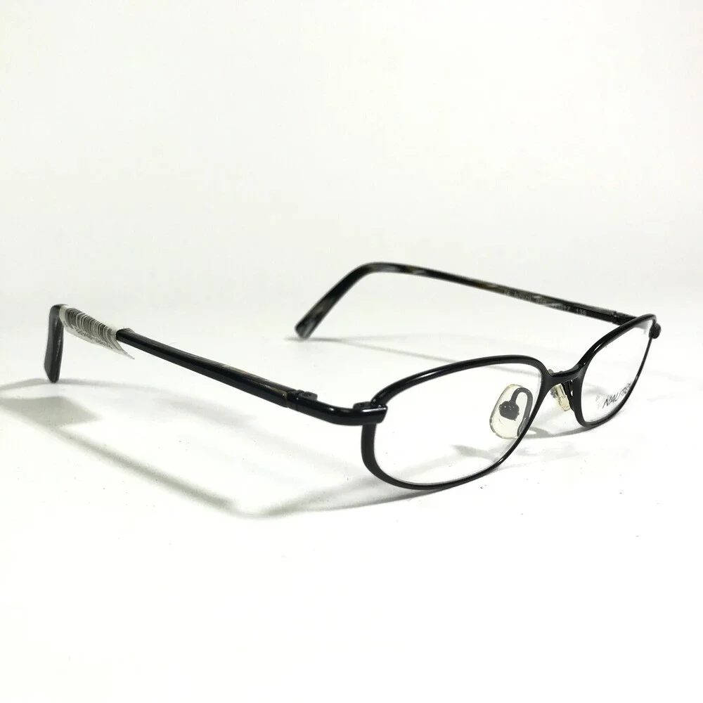 Nautica Eyeglasses Frames N7070 010 Black Rectangular Full Rim 47-17-135
